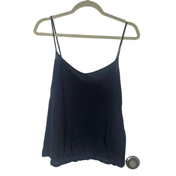 Anthropologie Bordeaux SZ S grey lightweight tank top - Picture 1 of 3